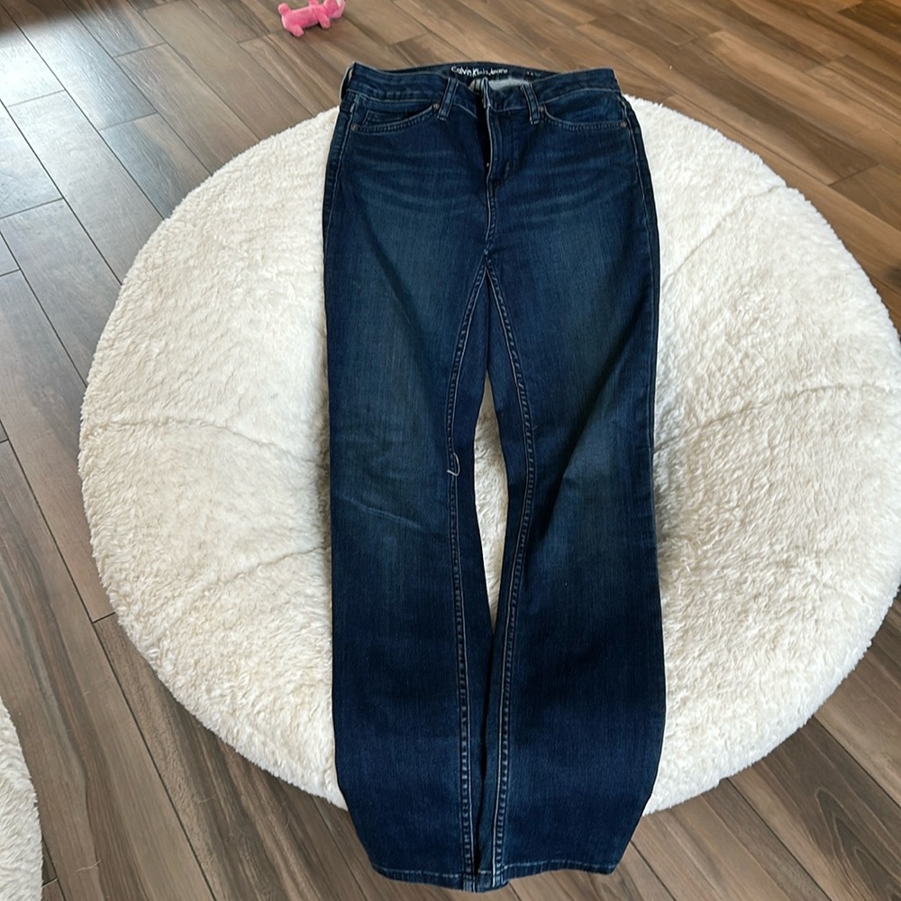 Calvin Klein ultimate skinny, dark washed jeans size 4, length 30